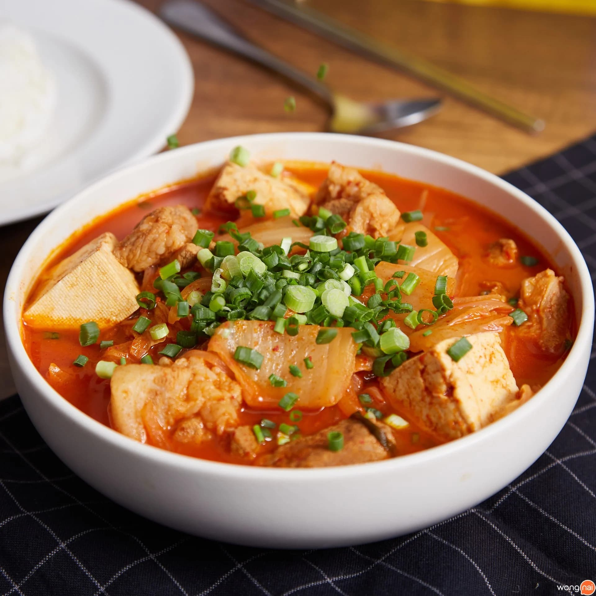 Kimchi Tofu Soup before